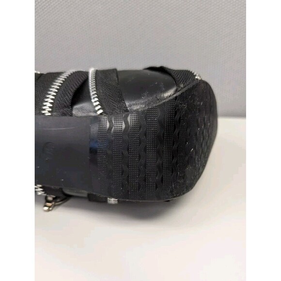 SHOW STORY WOMEN'S BLACK ZIPPER CLOSE TOE HEEL PLATFORM SZ 6 1/2 37 - Picture 8 of 14